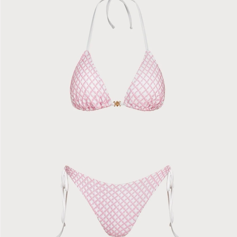 Samiol Medium Pink Patterned Bikini Set - Picture 4 of 5
